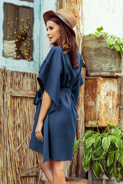 SOFIA Sukienka motyl - NIEBIESKA