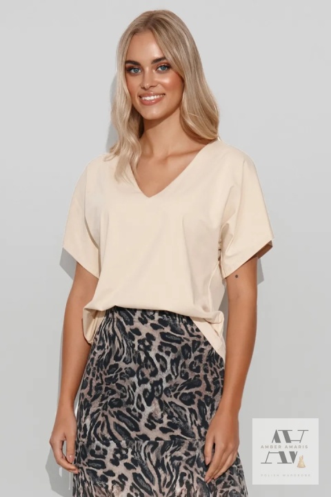 Oversize z klasą – Amelia w odcieniu piaskowym | Idealna do casualowych stylizacji