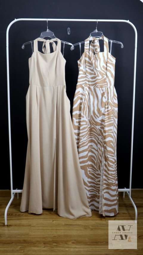 👉 Codzienna elegancja – sukienka Sophia z wiskozy w odcieniu latte | Idealna na lato, lekka i kobieca