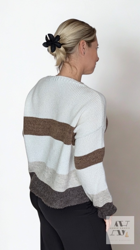 Sweter ARIA latte mood – ciepło, styl i wygoda w jednym