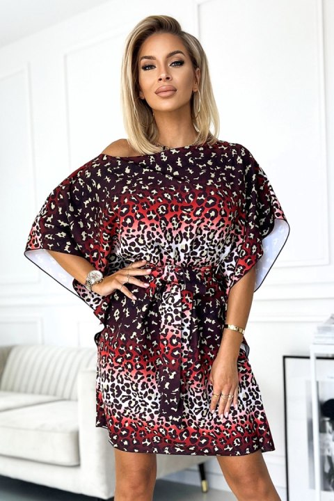 SOFIA Sukienka motyl z wiązaniem w pasie - JAGUAR SOFIA Sukienka motyl z wiązaniem w pasie - JAGUAR