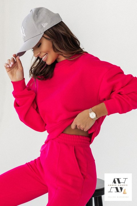 LAMIA Różowa krótka bluza LAMIA Różowa krótka bluza